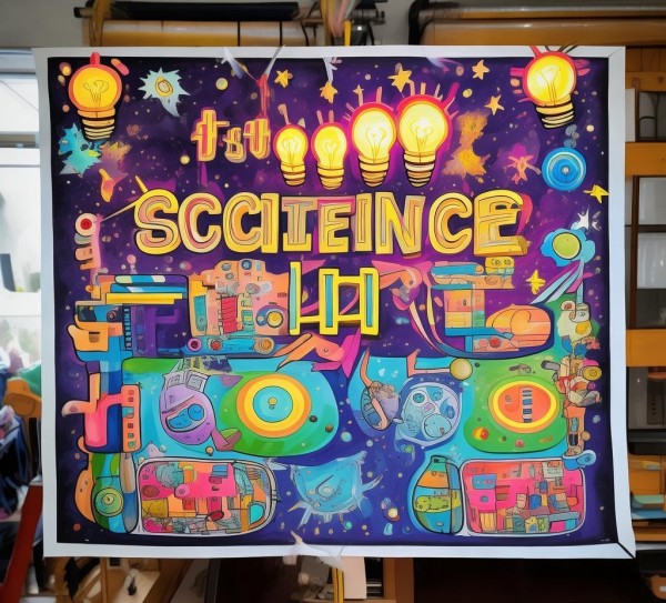 五年级科技动态手抄报，科技之光点亮童心——创意与知识的碰撞