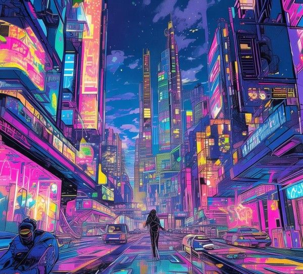 未来科技动态漫画图片素材，创意与科技的融合，驱动数字艺术新篇章